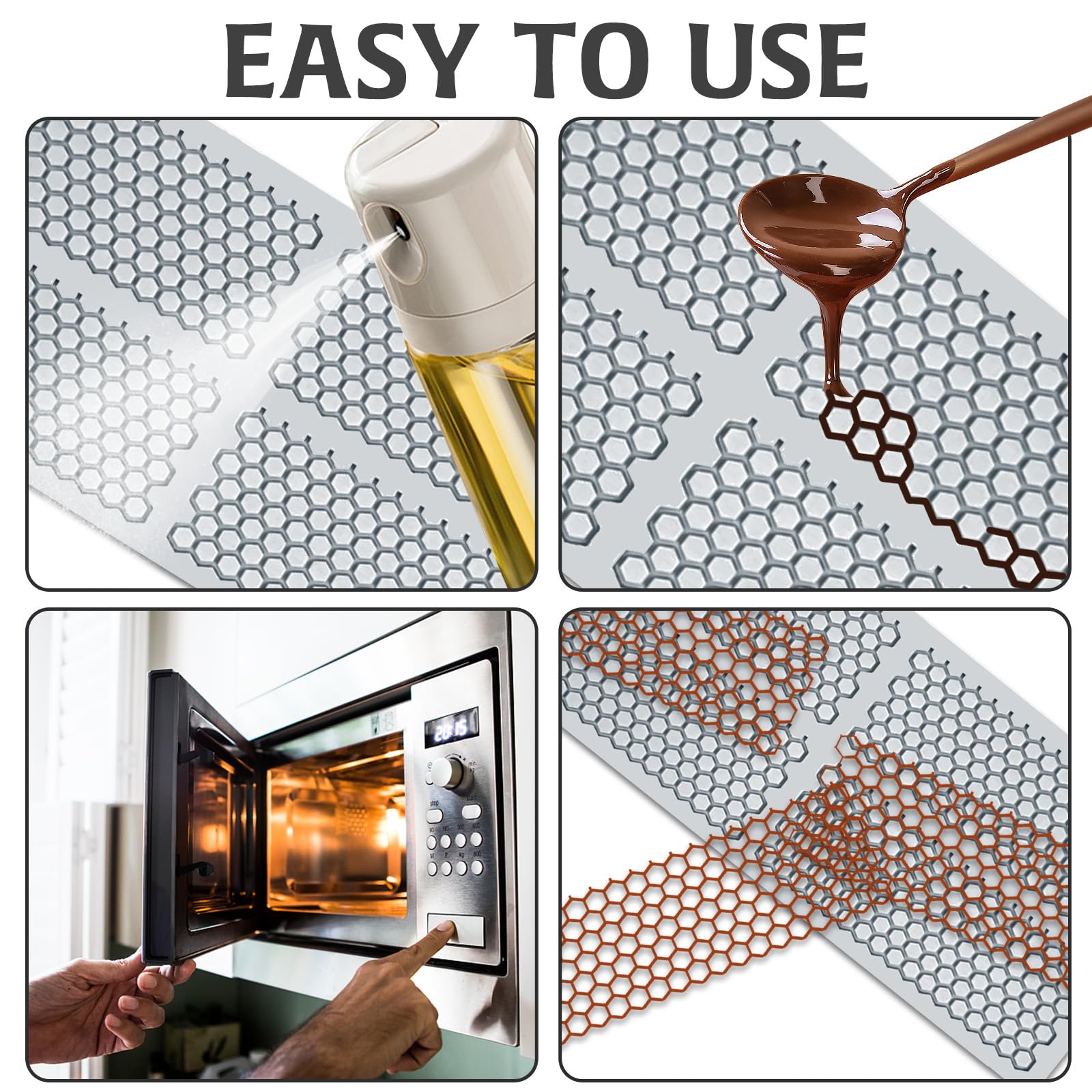 Moules en silicone nid d'abeille en forme d'abeille pour gâteau, fondant, moule hexagonal en résine, moules en plâtre faits à la main, décoration en silicone pour résine