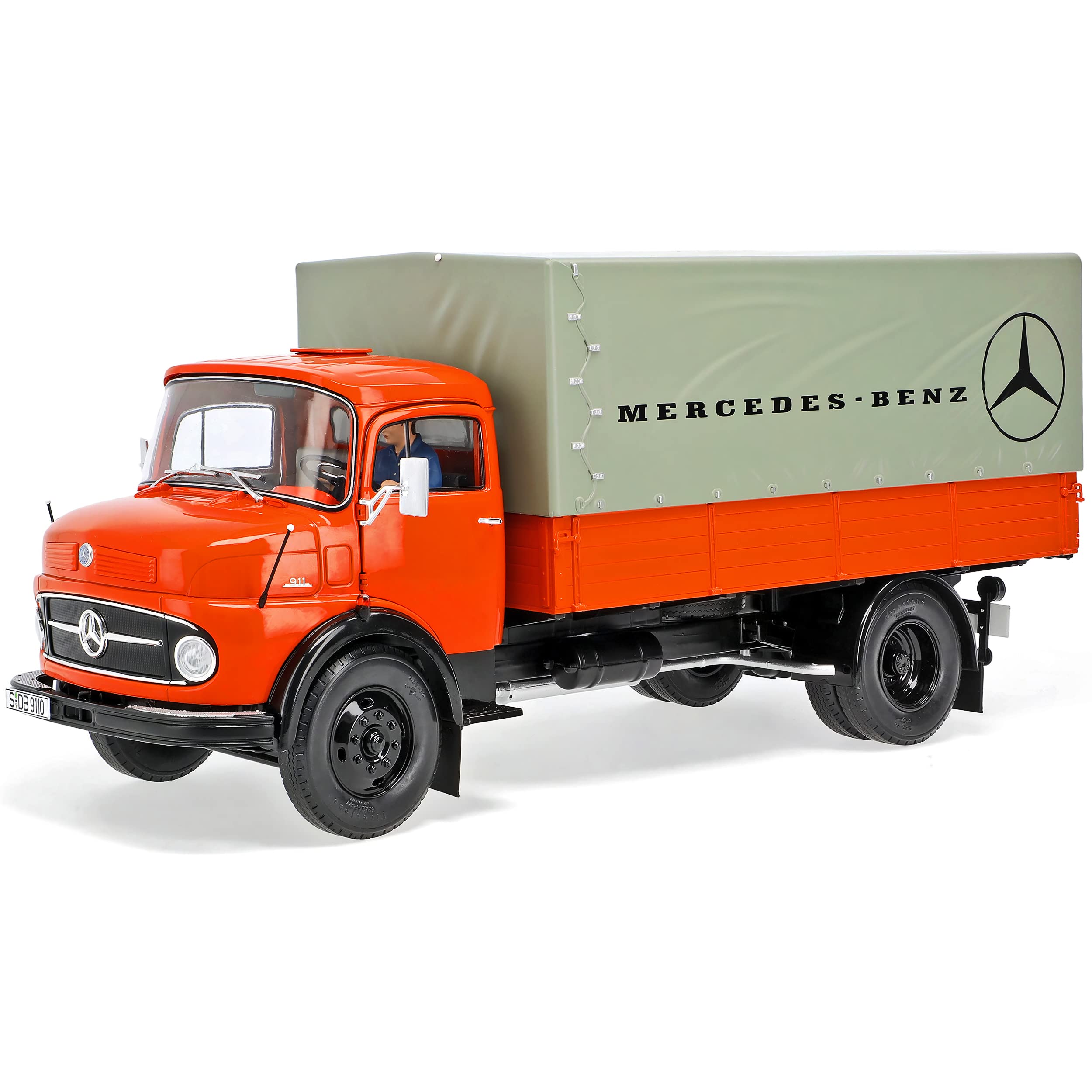 Mercedes-B L911 Rot LKW 1961-1984 1/18 Schuco Modell Auto