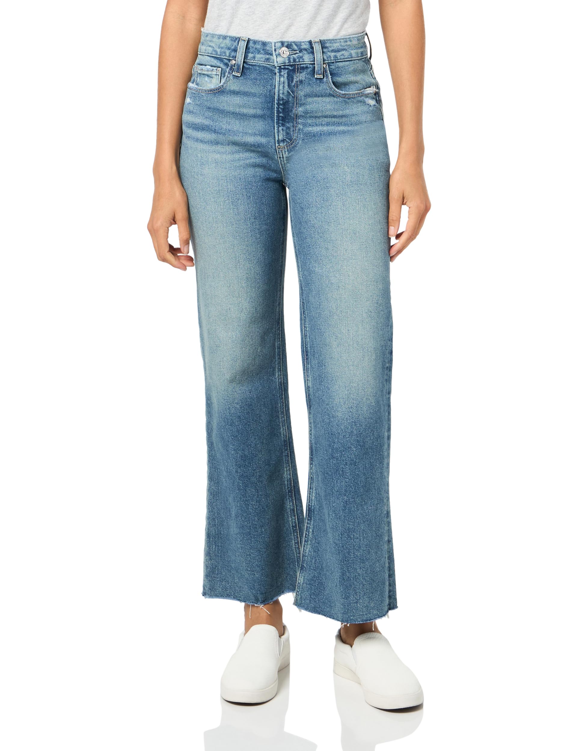 PAIGE Women's Leenah Ankle Raw Hem