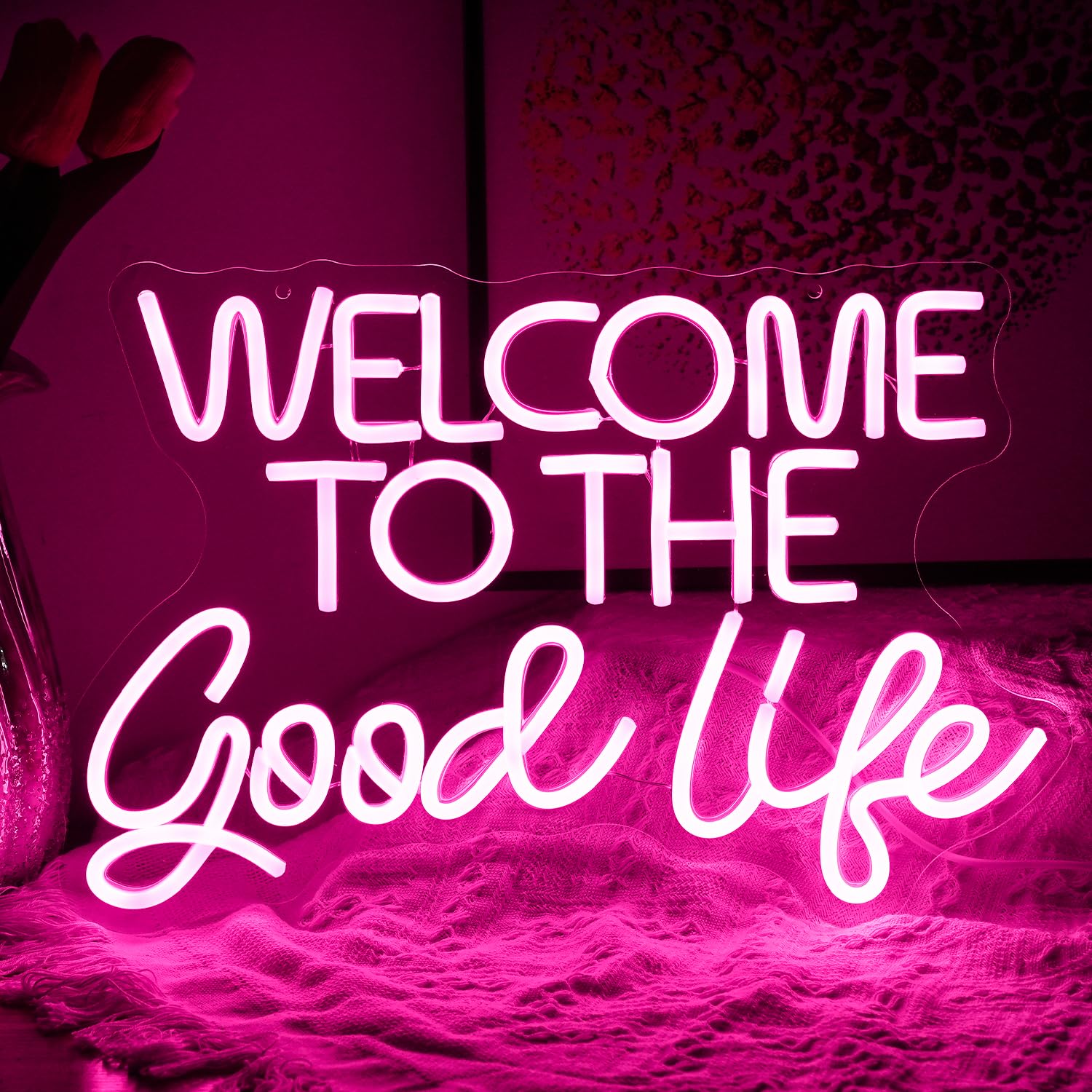 Amazon.co.jp: Welcome To The Good Lifeネオンサイン ledネオン看板