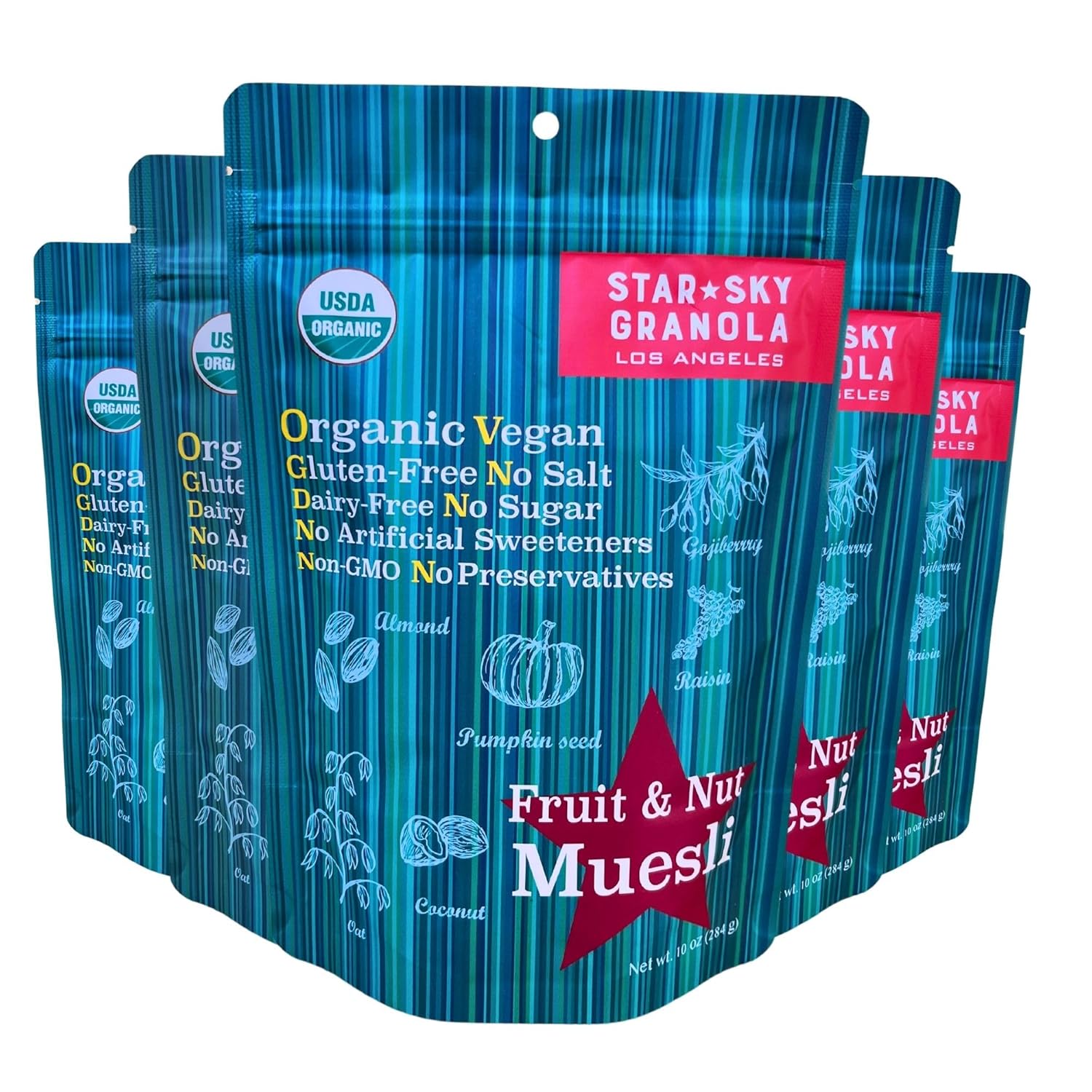 Star Sky Granola Pack of 5 (FRUIT & NUT MUESLI)