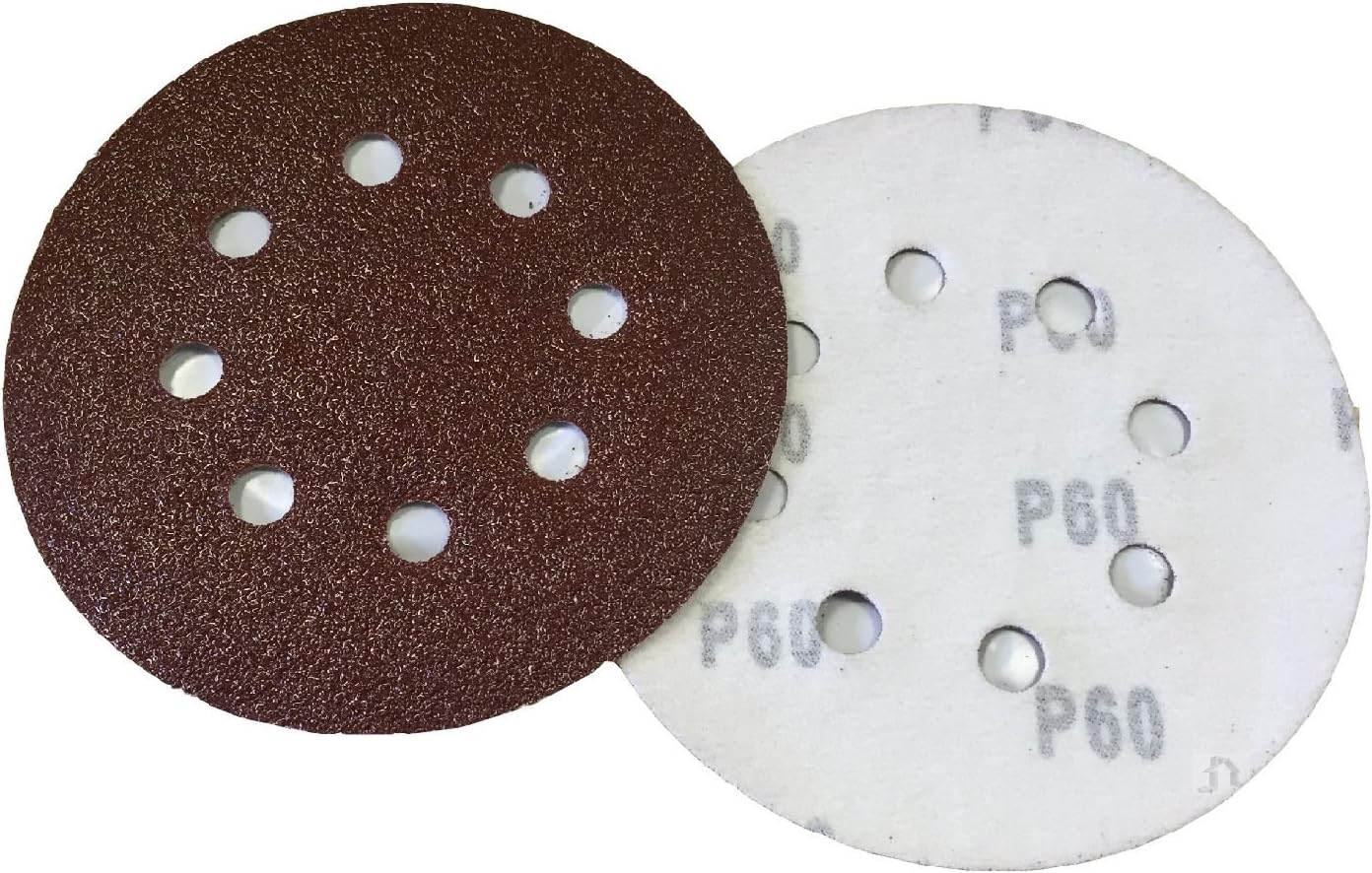 10 x Hook and Loop 225mm Sanding Disc Sheets 80 Grit Palm Sander Orbital Pads