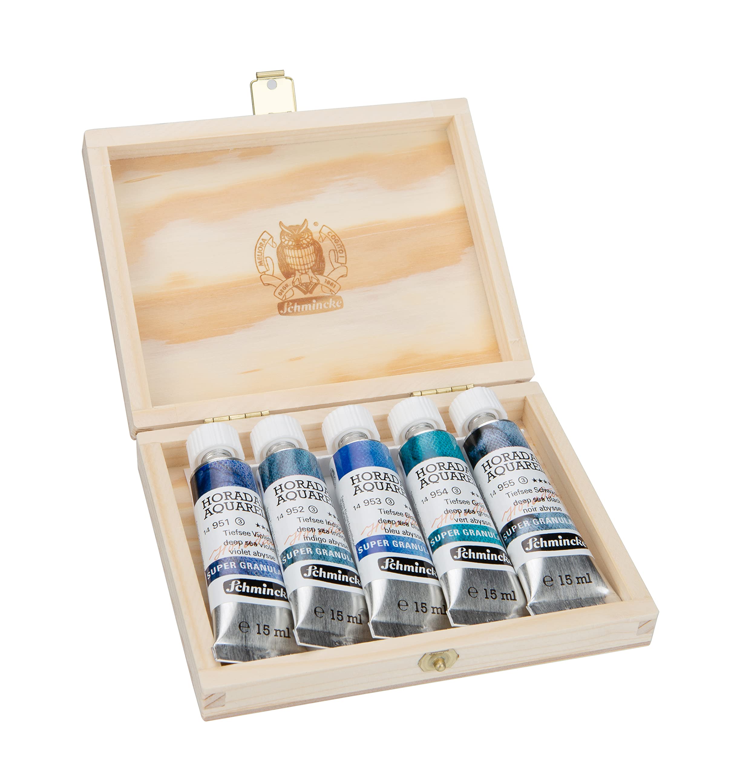 Schmincke HORADAM AQUARELL Super Gran. Tiefsee, 5 x 15 ml-Tuben, 74 841 097