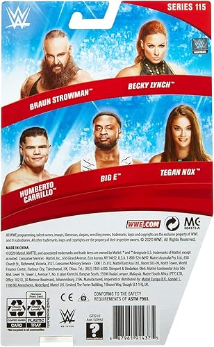 Miniatura 6 de WWE Humberto Carrillo Figura de acción, coleccionable de 6 pulgadas para edades de 6 años en adelante