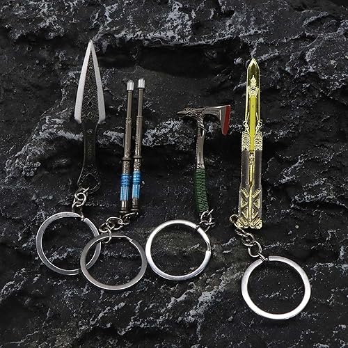 Vista 6 de Heirloom Heirloom de metal Heirloom Lifeline Heirloom Bloodhound Raven Bite Mini llavero de metal colgante mochila colgante regalo para jugadores