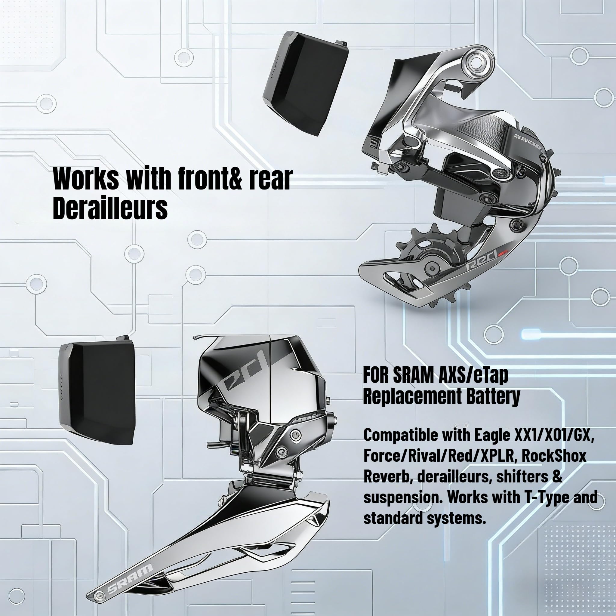 Batterie électrique SRAM pour chargeur de batterie Sram, batterie pour Red Axs etap Sram Force Rival Eagle GX XX1 X01