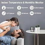 TempPro TP49 Digital Hygrometer Indoor Thermometer Humidity Meter Room Thermometer with Temperature and Humidity Monitor Mini Hygrometer Outdoor Thermometer (Previously ThermoPro)