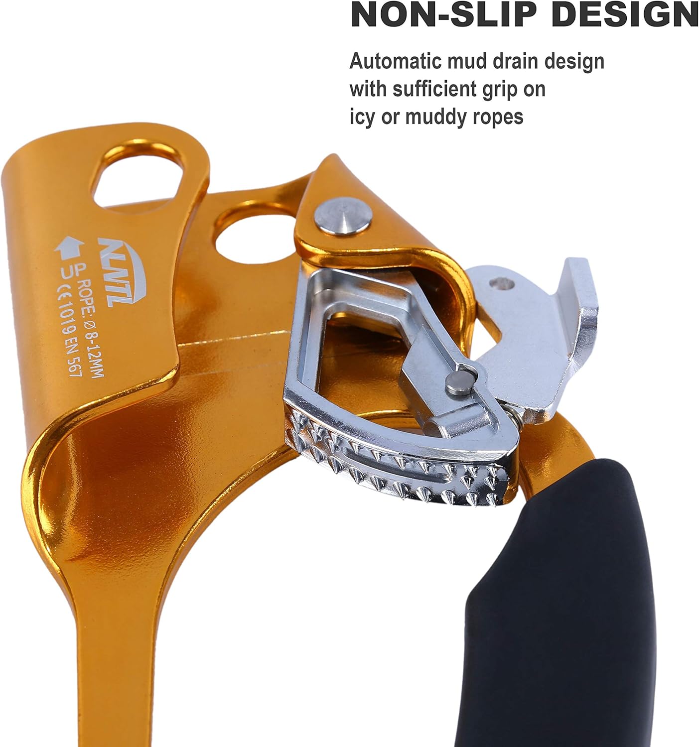 WILDKEN 2pcs Climbing Hand Ascender Outdoor Mountaineering Tree Arborist Climbing Rappelling Equip Hand Ascender Rope Left Right Hand Ascender