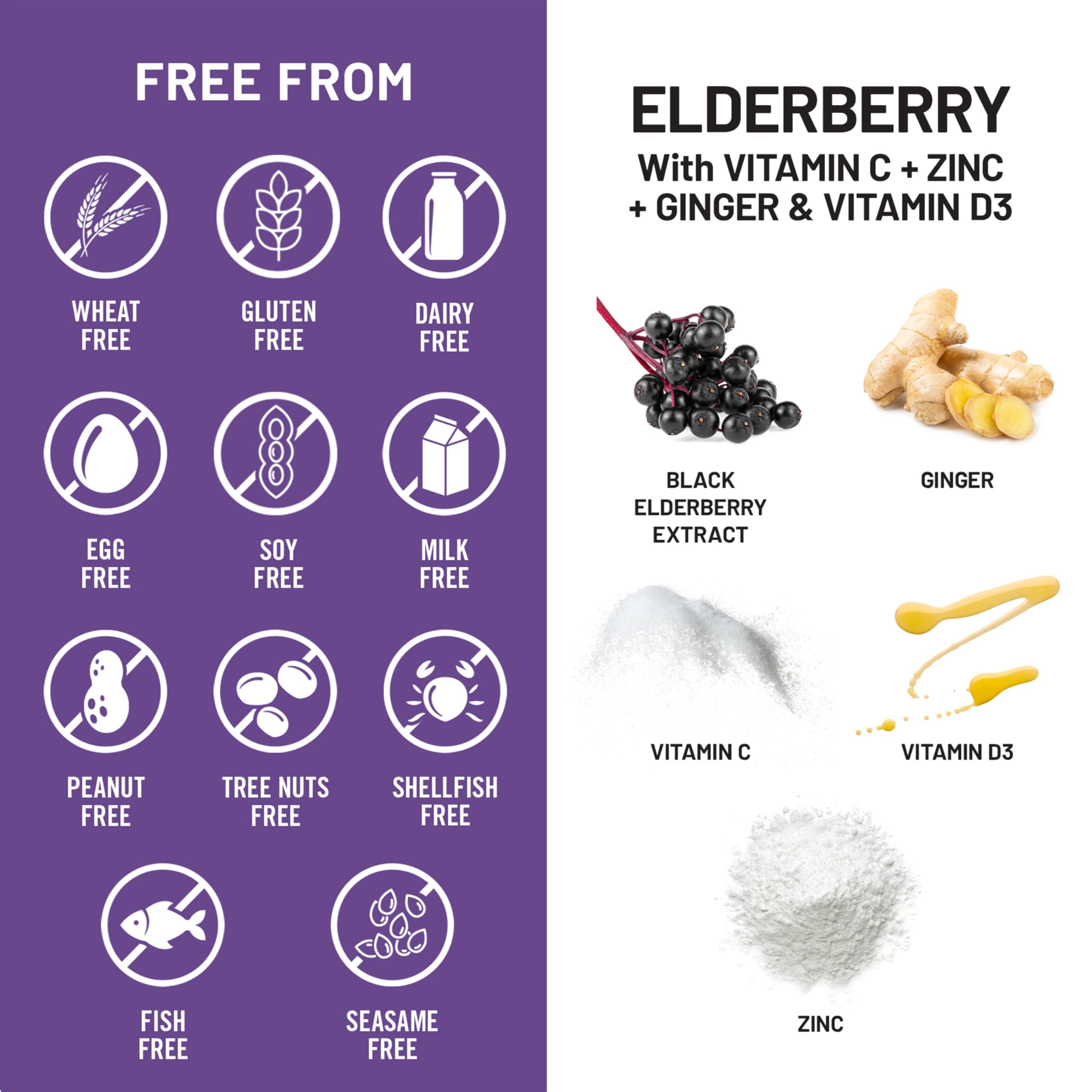 NatureWise Elderberry Vitamin C and Zinc for Adults - Sambucus Black Elderberry and Ginger & Vitamin D3 5000IU - 5 in 1 Immune Support - Non-GMO - USA Manufactured - 120 Veggie Capsules[60-Day Supply] — Amazon image 8