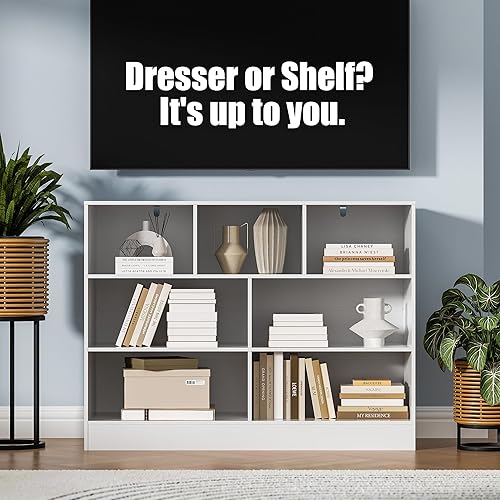 Miniatura 6 de Cómoda de 4 Cajones con Cubo Abierto, Cajonera Blanca para Dormitorio, Cómoda de Cajones de Tela PU Organizador Grande, 4 Cajones, Blanco