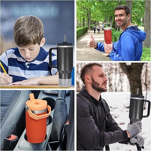 Miniatura 6 de 3 botas Stanley de silicona para vaso Stanley de 30 a 40 onzas y IceFlow de 20 a 30 onzas, bota Stanley Cup para botella de agua Hydro Flask de