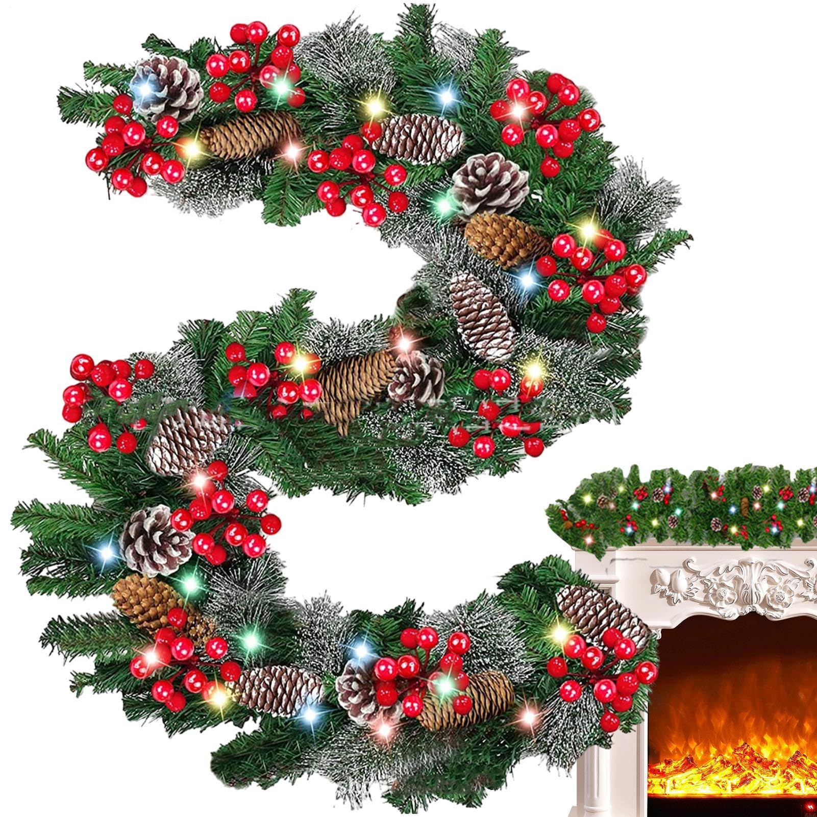 Guirlande de Noël avec lumières légères : finis les sapins qui perdent leurs aiguilles