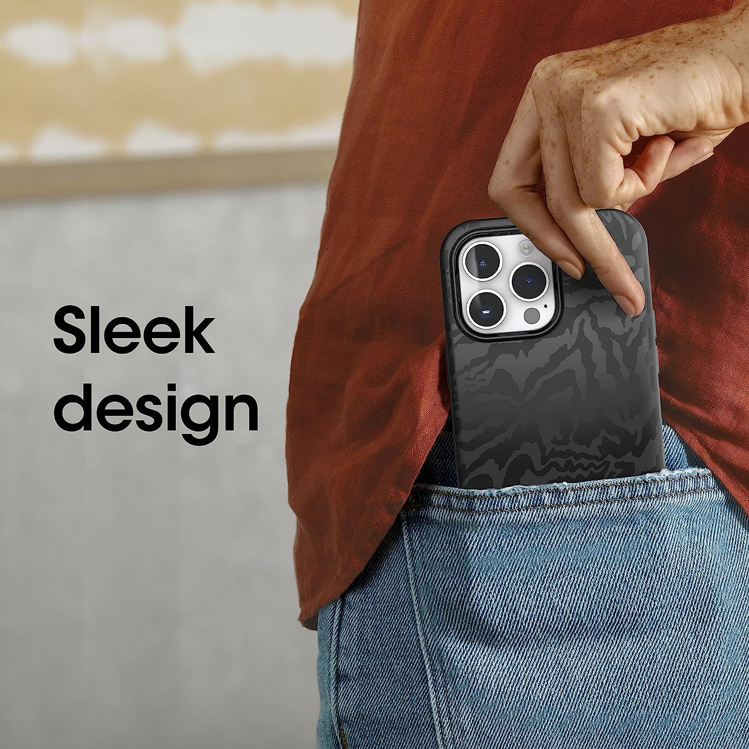 OtterBox Symmetry Clear Series+ Case with MagSafe for iPhone 14 Pro Max (Only) - Non-Retail Packaging - Animal Instinct