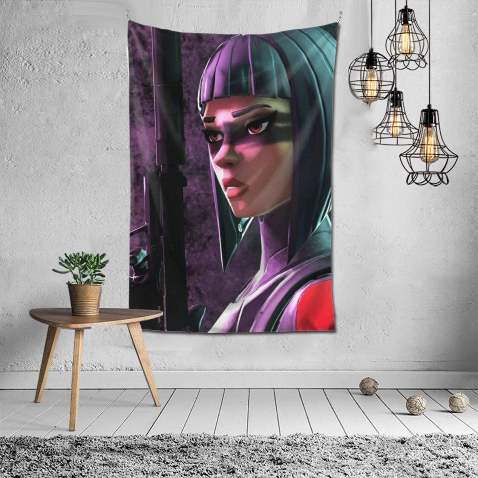 U/S Shadow Ops Polyester Plaid Curtain- Black, One Size