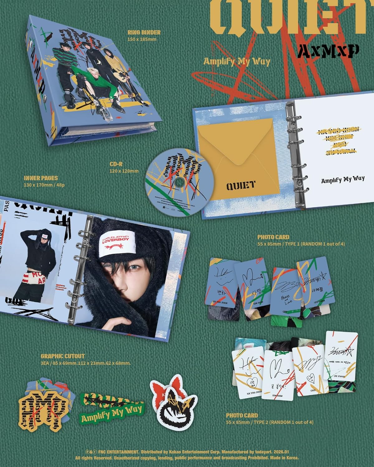 AxMxP Amplify My Way 1st Mini Album with Tracking Sealed AMP (QUIET Version)