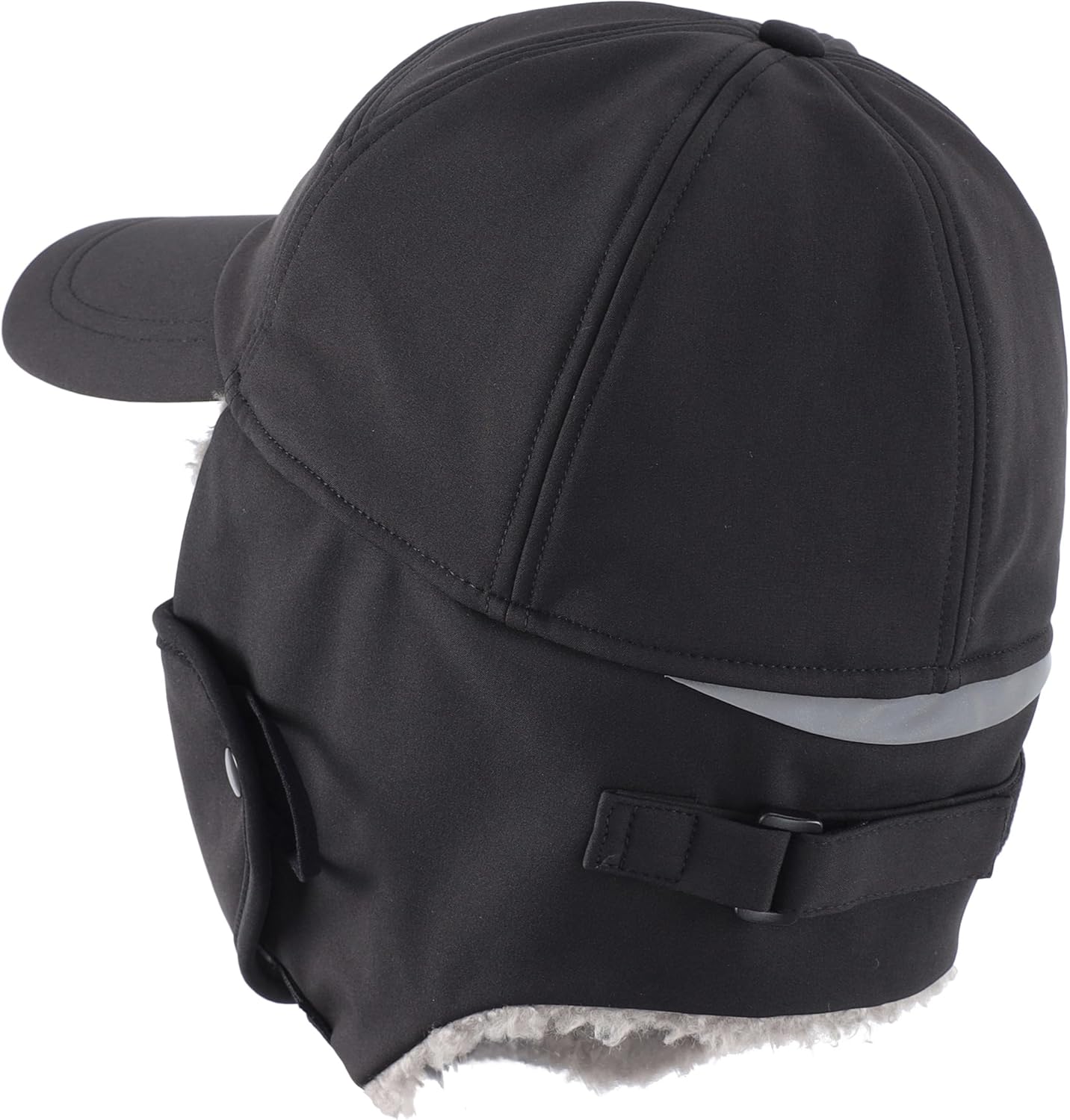 Connectyle Warm Winter Hat with Ear Flaps Mask Cold Weather Outdoor Ski Cap Water-Resistant Baseball Trapper Hat for Men - Image 3