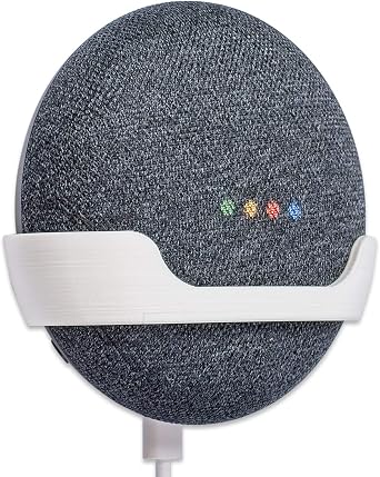 Wall Mount for Google Home Mini, Google Home Mini Wall Bracket - Full, White - Made in UK