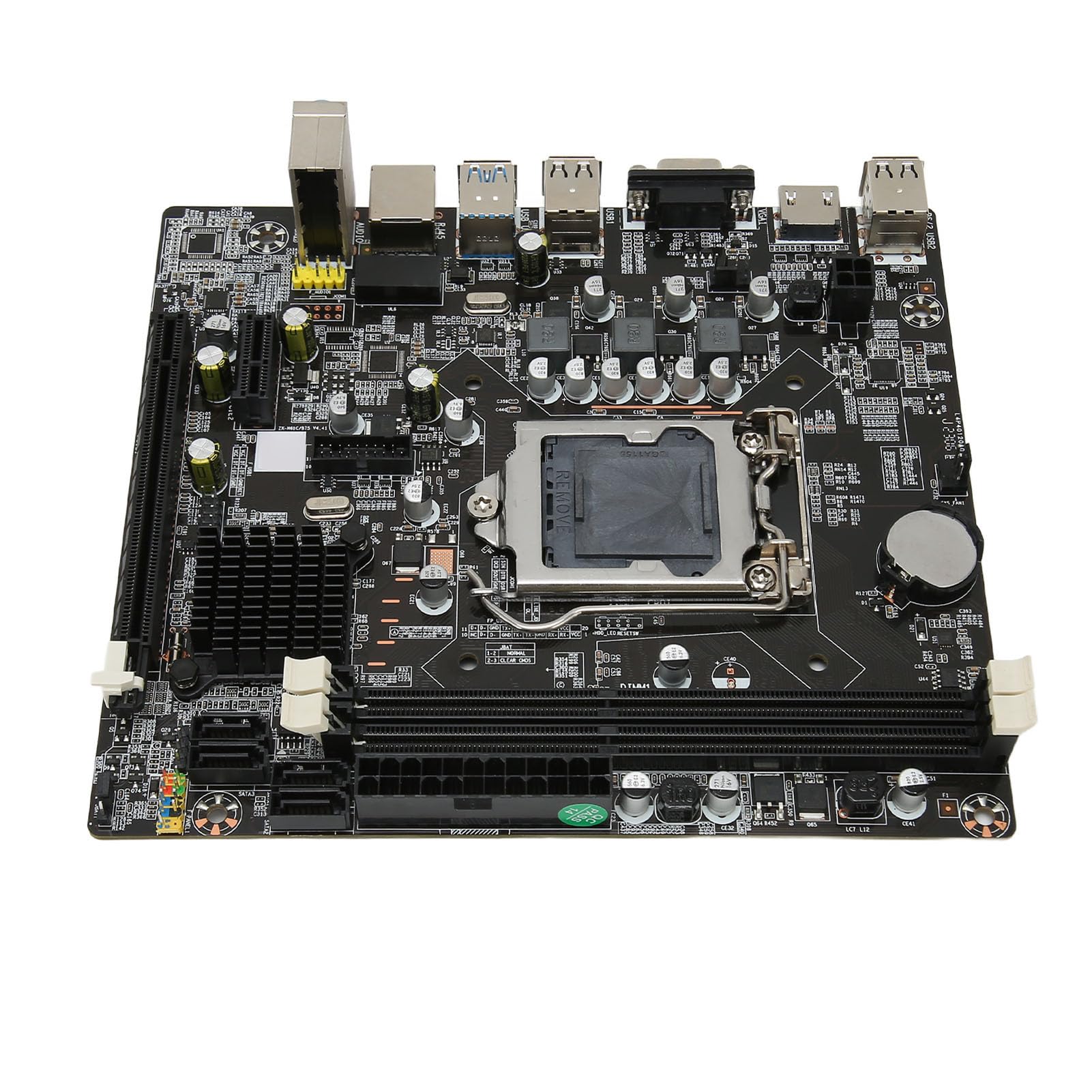 Scheda Madre H61 M-ATX - Supporta Processori LGA 1155, con DDR3 a Doppio Canale, PCIe X16, 4 XSATA 2.0, USB 3.0, USB 2.0, HDMI, VGA, per PC Desktop