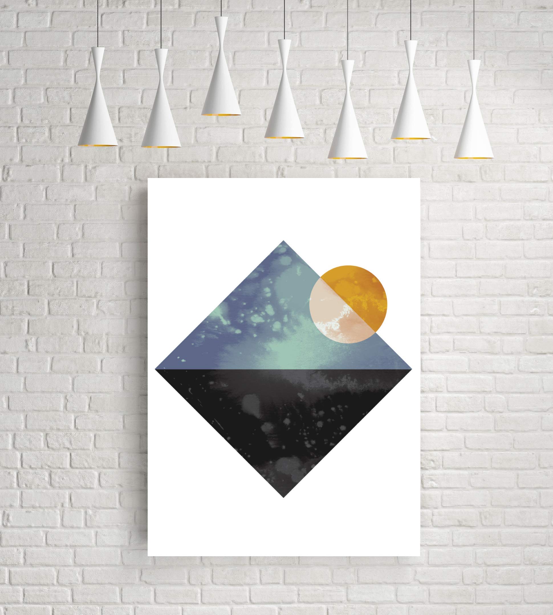 Sea and sun - Giclée art print by FLATOWL