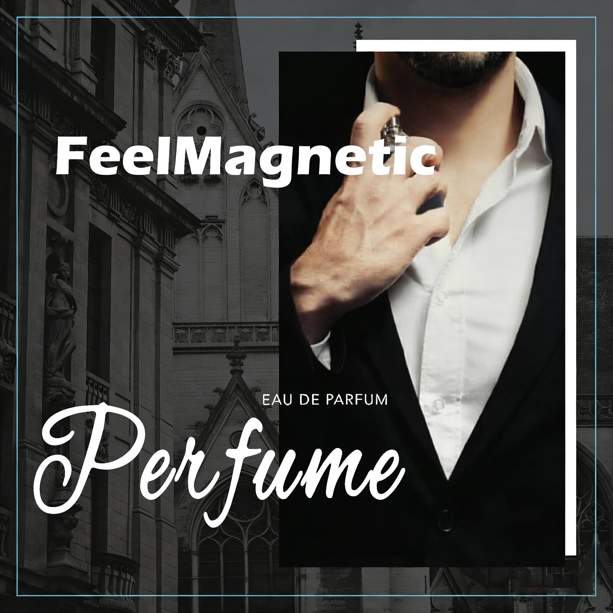 Pheromone-Infused Eau de Parfum Cologne with Vanilla, Amber, Musk & Spice