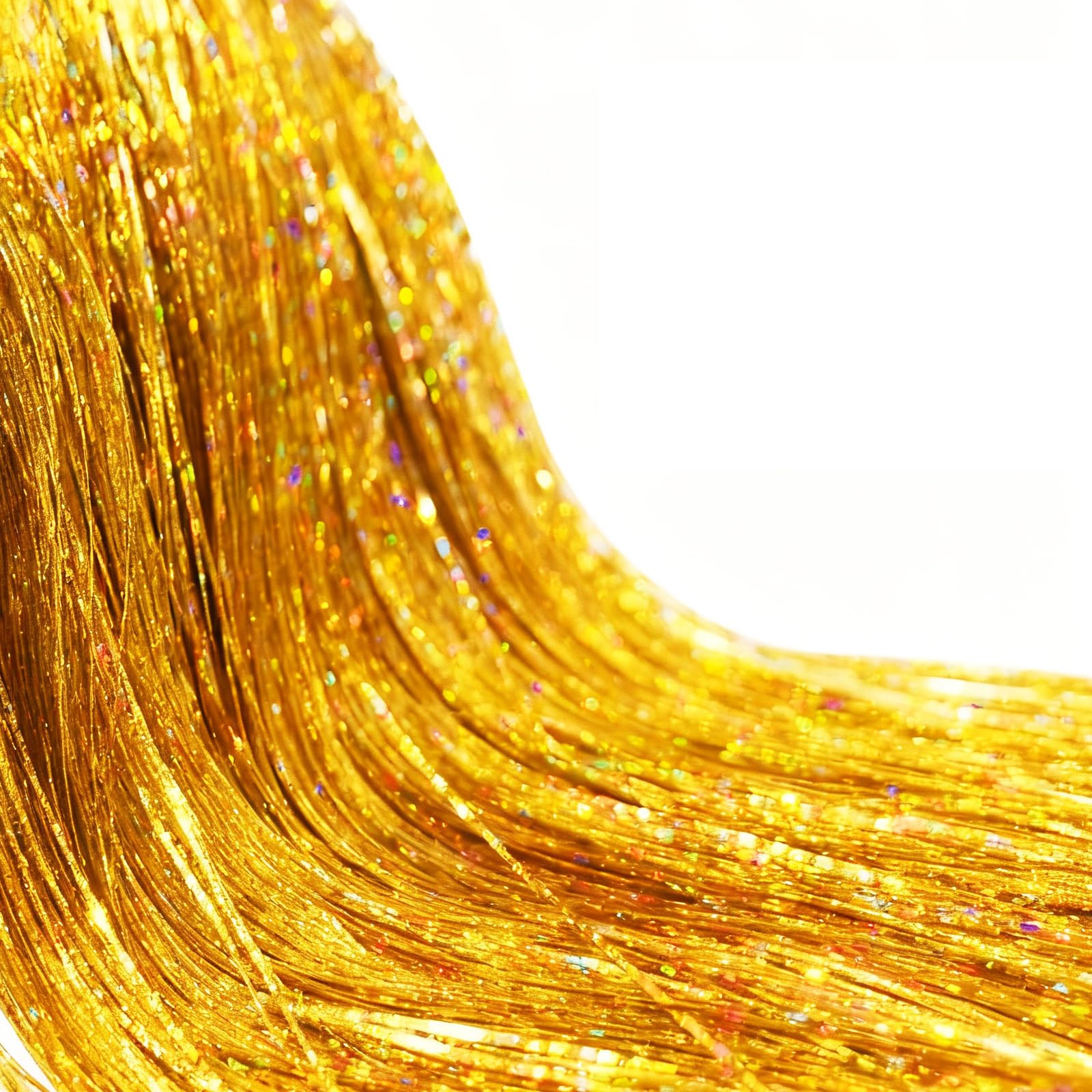 Fogcosy Gold 3000Pcs Tinsel Christmas Tree Decorations, 18.5In Aluminum Foil Tassel Extra Long Tinsel, Foil Fringe Garland Lametta For Holiday Christmas Tree Decorations Indoor Outdoor Winter Home