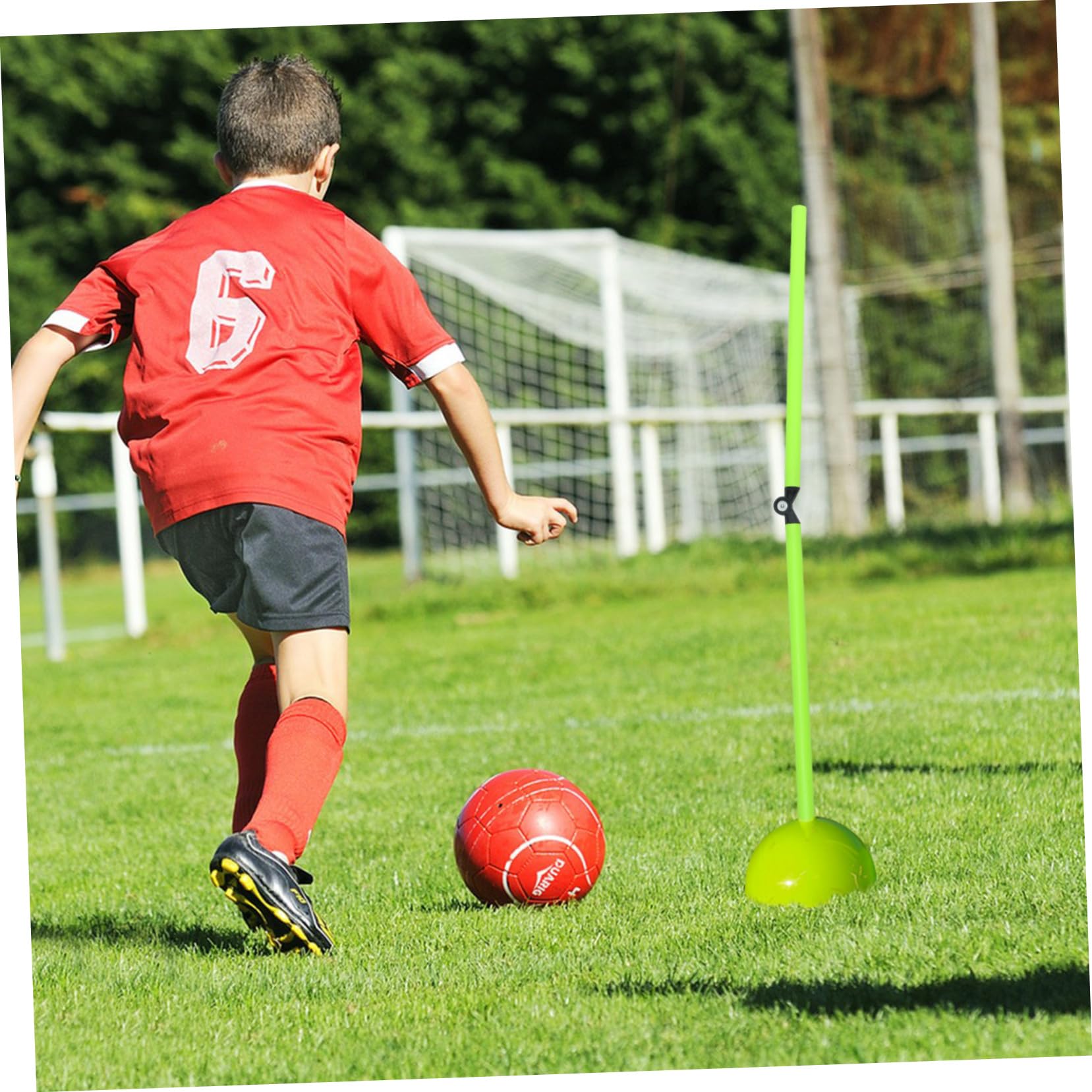 VICASKY Sports Rod Set 2pcs Football Training Sign Pole Basketball Skill Sign Rod Water Resistant Easy to Use