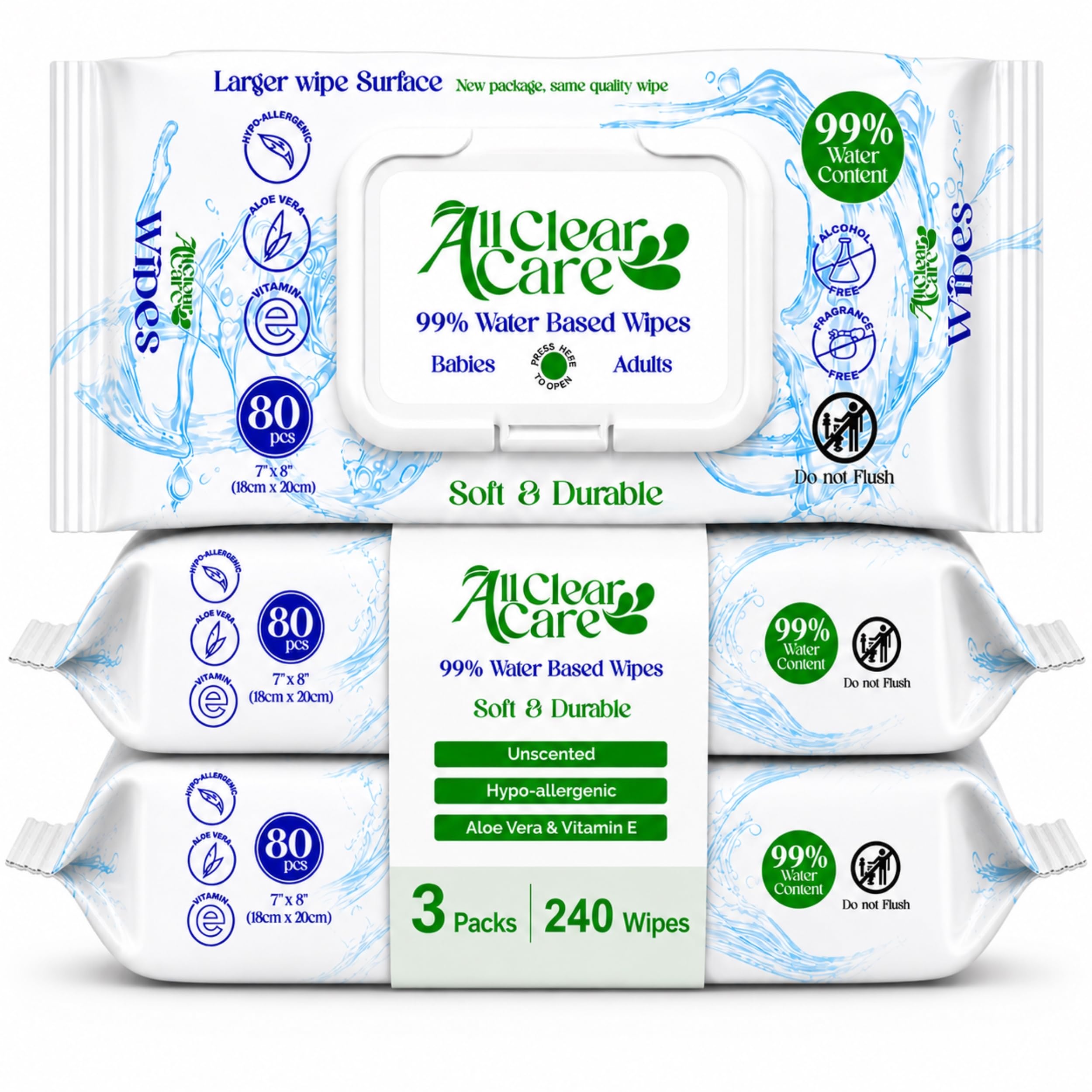 All Clear Care Wipes