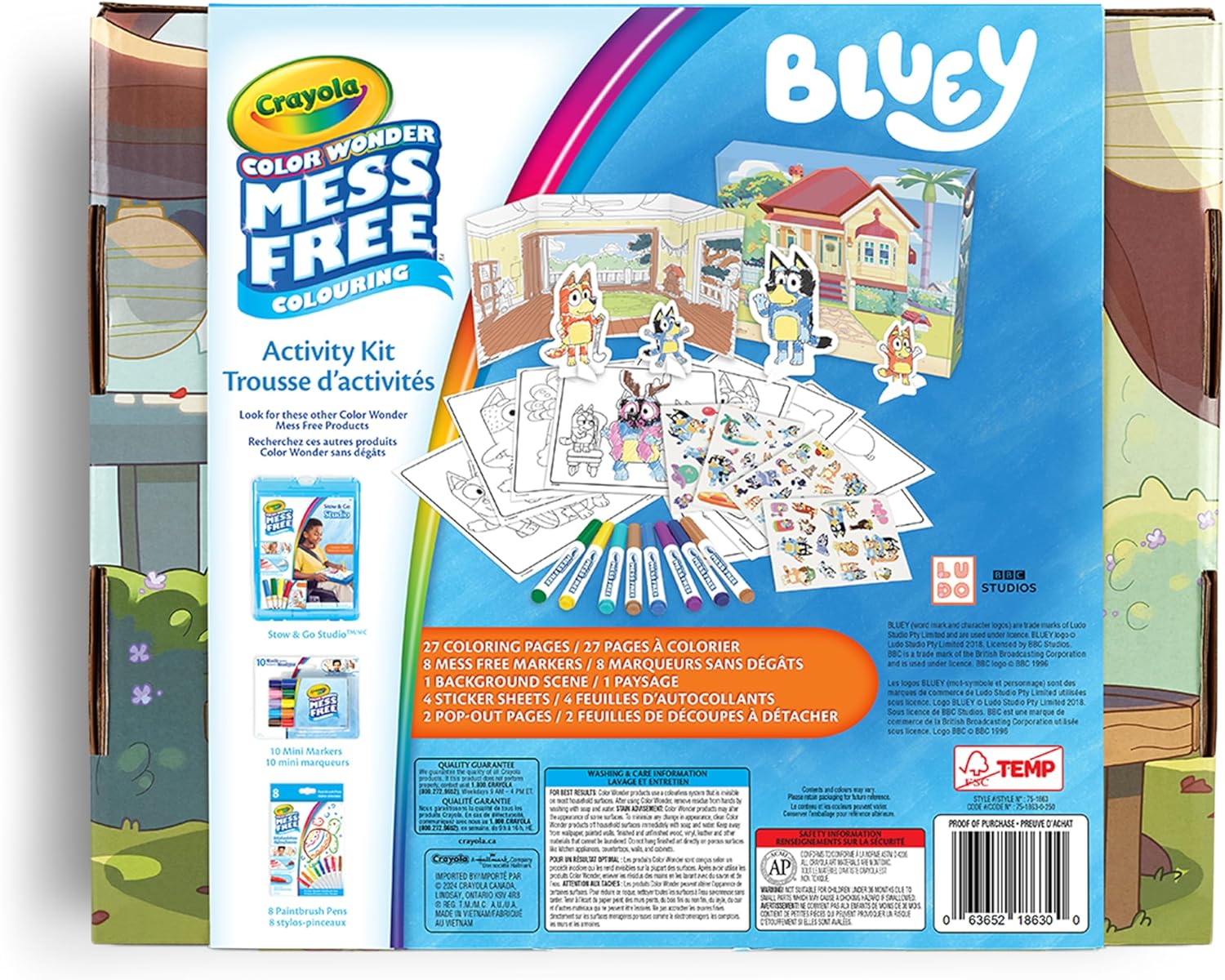Crayola Color Wonder Mess-Free Bluey Activity Kit
