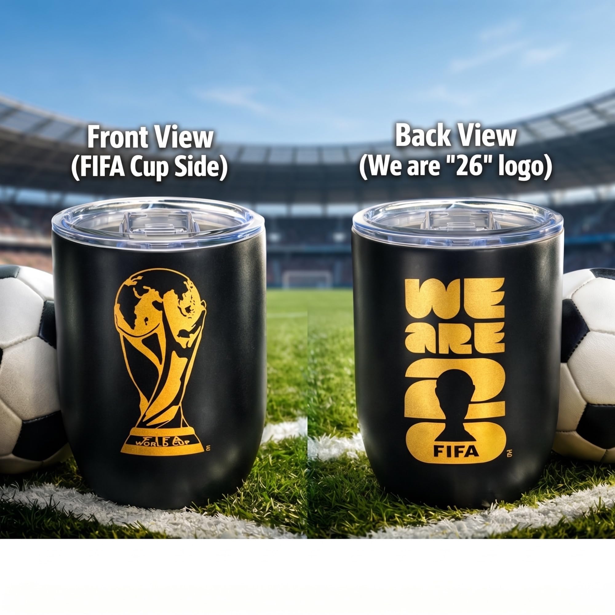 Amazon.com | Official 2026 FIFA World Cup 12oz Insulated Wine