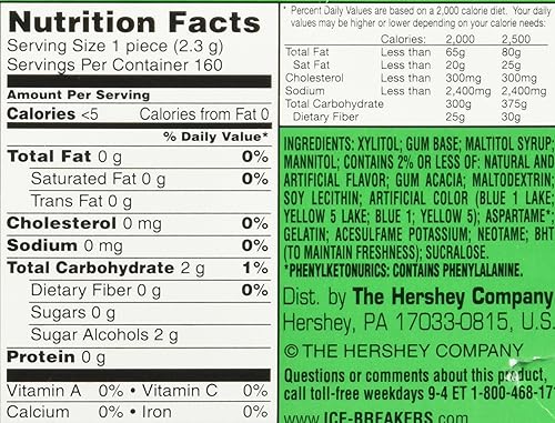 Miniatura 9 de ICE BREAKERS ICE CUBES Sandía Slushie con sabor a sandía, hecho con botellas de chicle sin azúcar de xilitol, 3.24 onzas (6 unidades, 40 piezas)