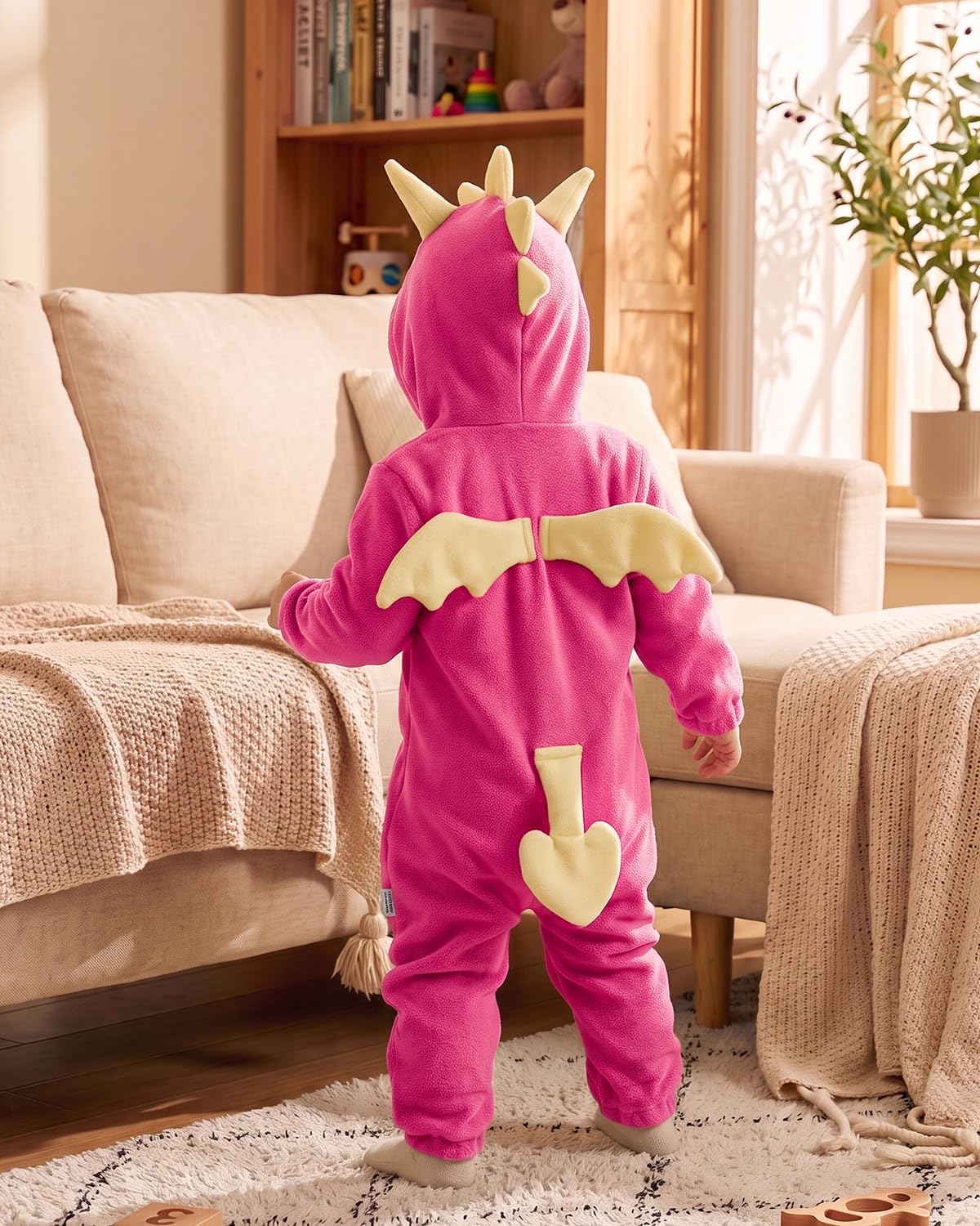 ALVA Baby Animal Costumes with Hood, Romper Jumpsuit Dress Up Outfit