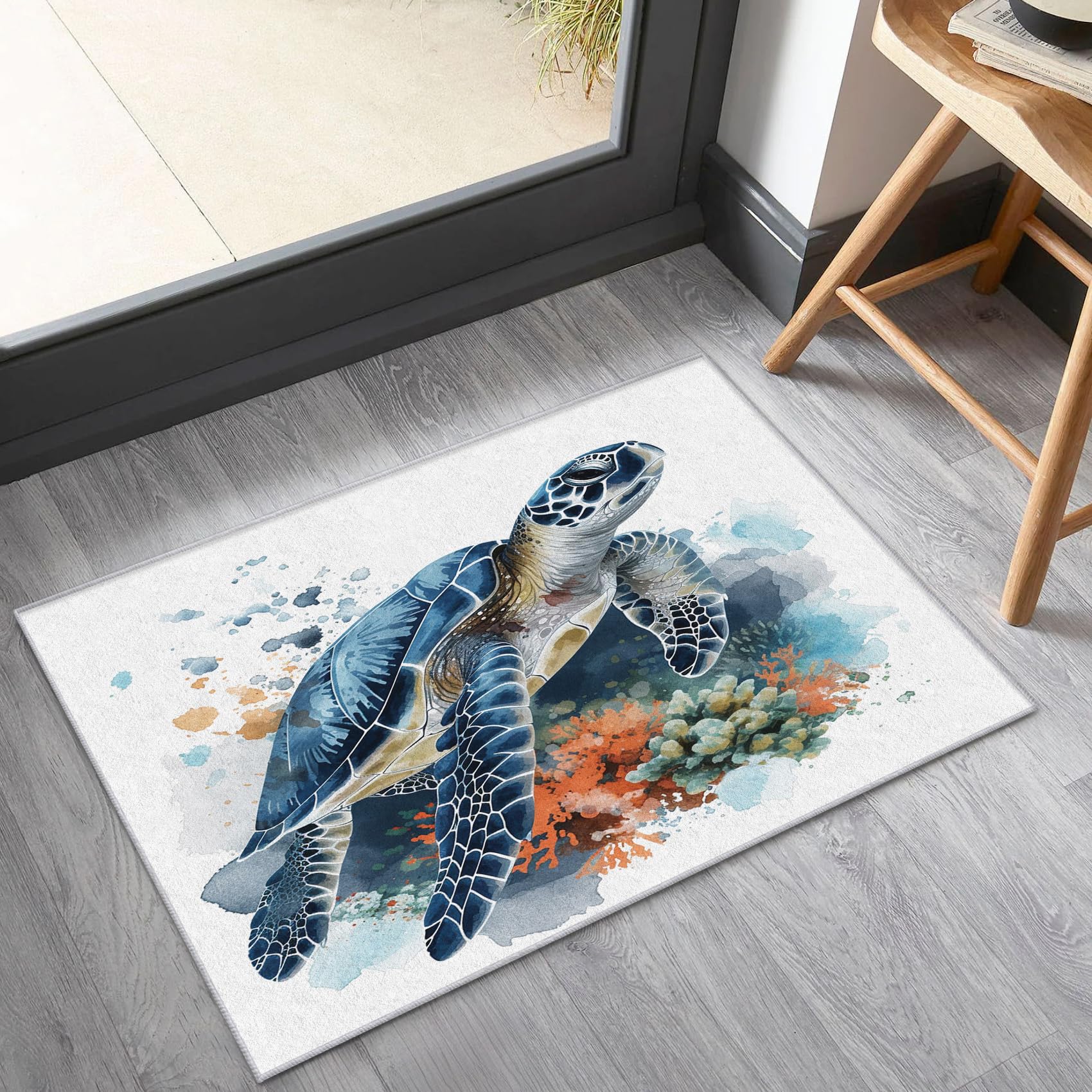 Amazon.com: Sea Turtle Rugs for Living Room 5x7, Nautical Ocean