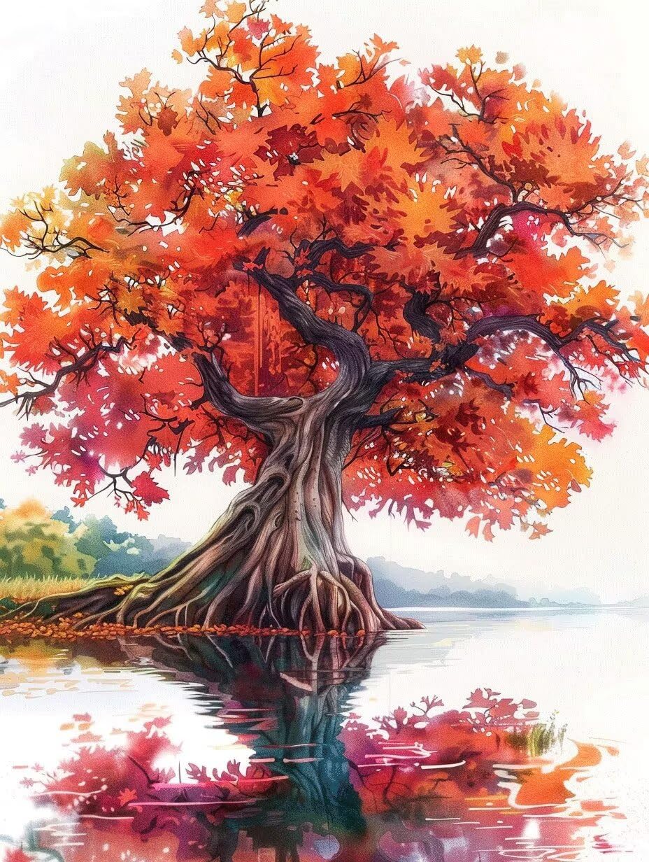 Diamond Painting Arbre coloré pour sublimer votre salon, kit complet DIY 40x50cm - 8