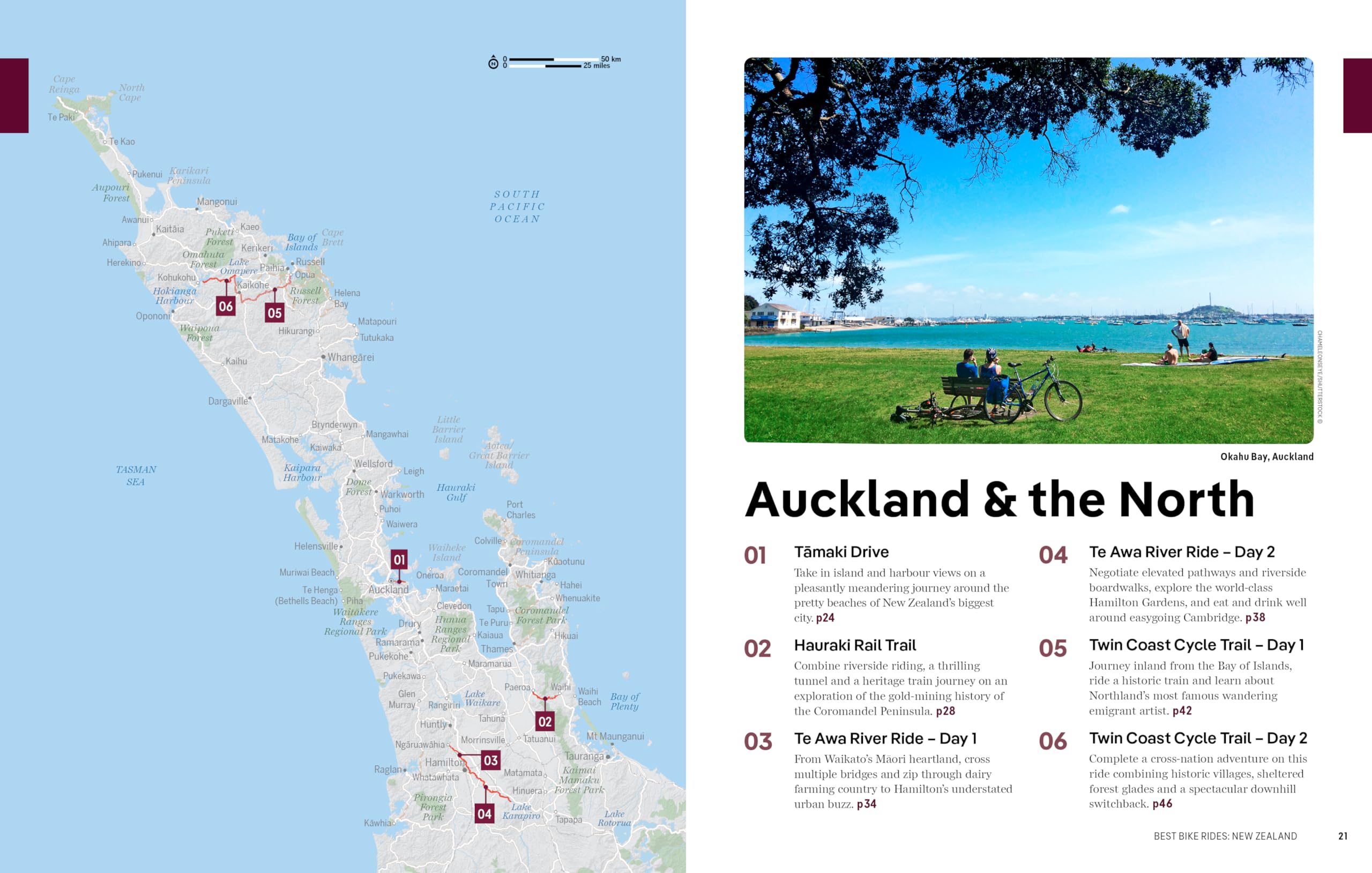 Best Bike Rides New Zealand 1ed -anglais-: 48 Day Trips on Two Wheels | Detailed Directions & Maps | Covers Marlborough, Bay of Islands and Queenstown