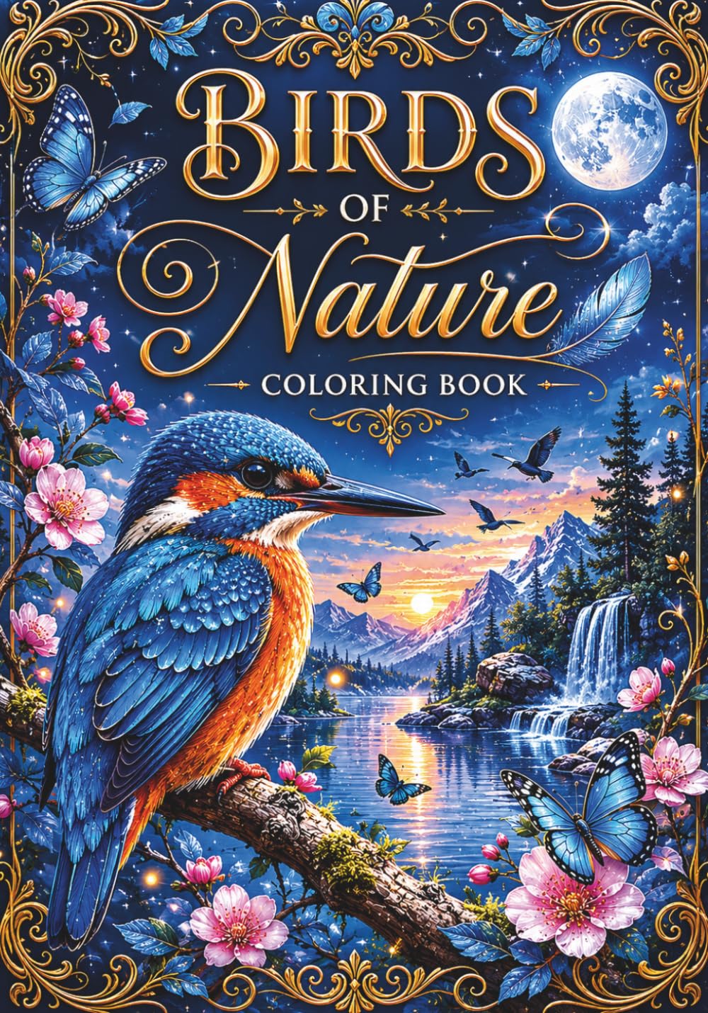 Birds of Nature Coloring Book: Perfect for bird lovers, nature enthusiasts, and coloring fans alike, this book offers a relaxing artistic escape ... created for hours of mindful coloring.