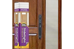 Gila® Privacy Decor Faux Shades Sidelights Entryway Residential Window Film DIY Static...