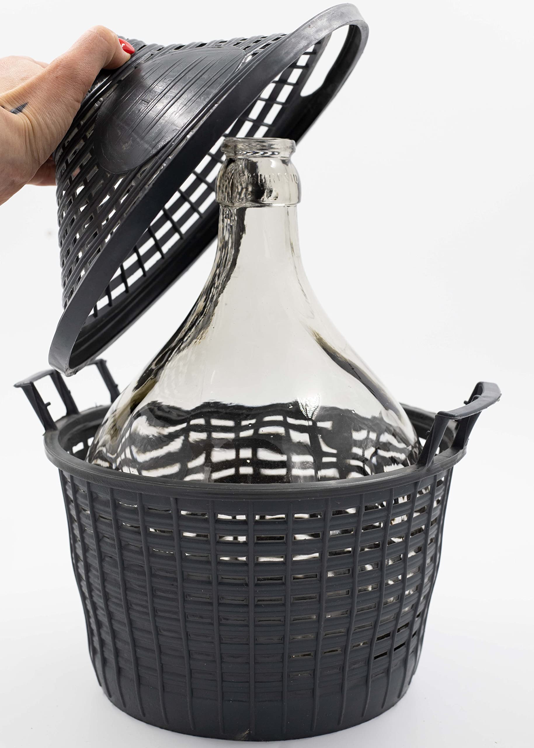 Vintage wijnballon en Gistflessen