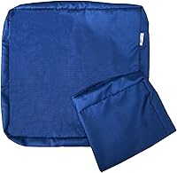 Vista 15 de Paquete de 2 fundas de almohada de 23 x 23 x 5 pulgadas, resistentes al agua, solo con cremallera, para muebles de patio, sofá, sofá biplaza, silla
