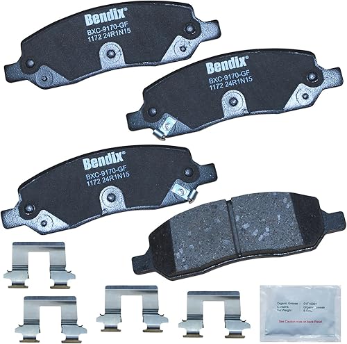 Miniatura 289 de Bendix Priority1 CFC154 - Juego de pastillas de freno de disco para Avanti II, Century, LeSabre, Regal, Riviera, chasis comercial, DeVille