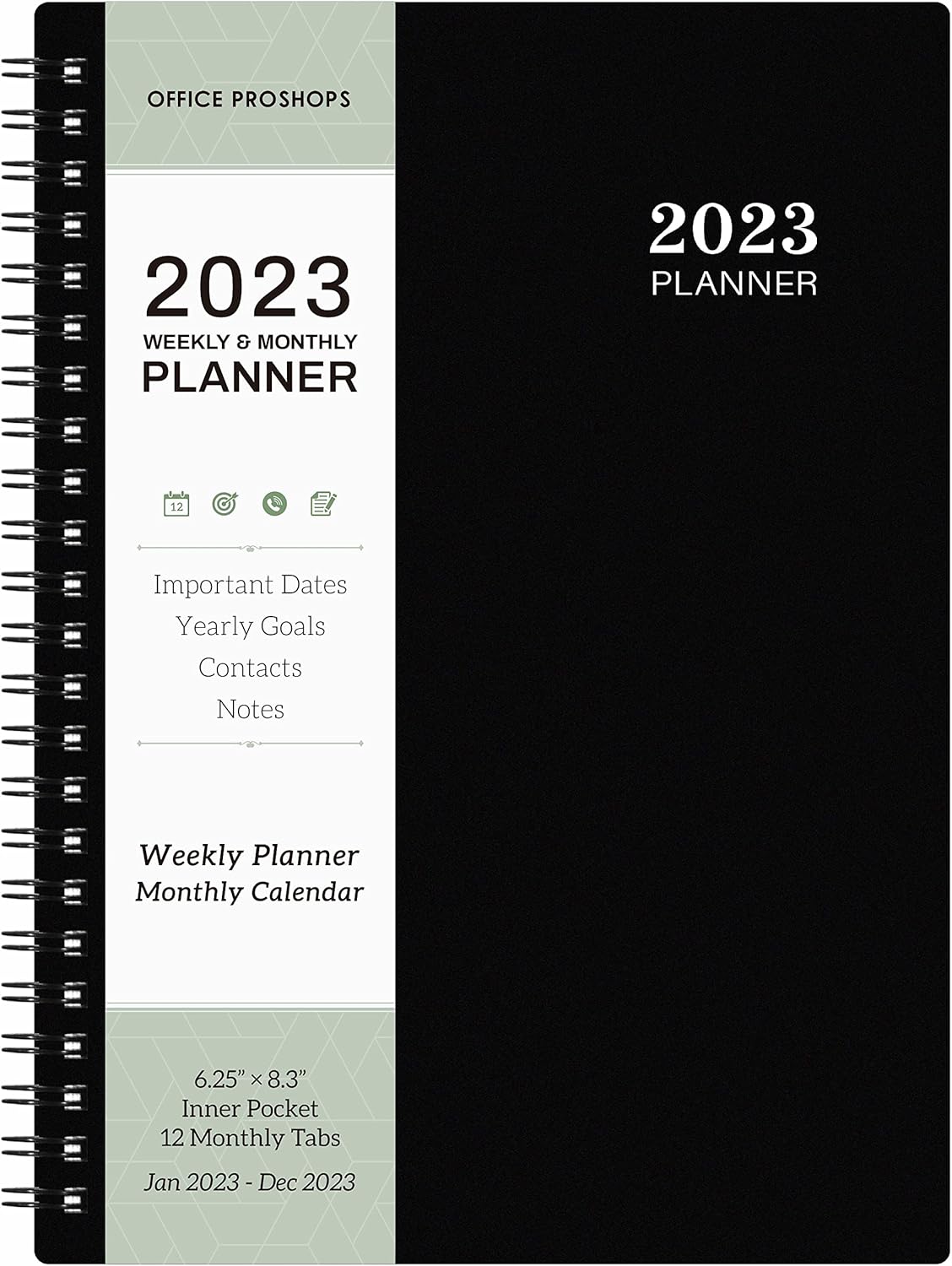 Buy 2023 Planner Weekly and Monthly Planner 2023, 6.3” × 8.4