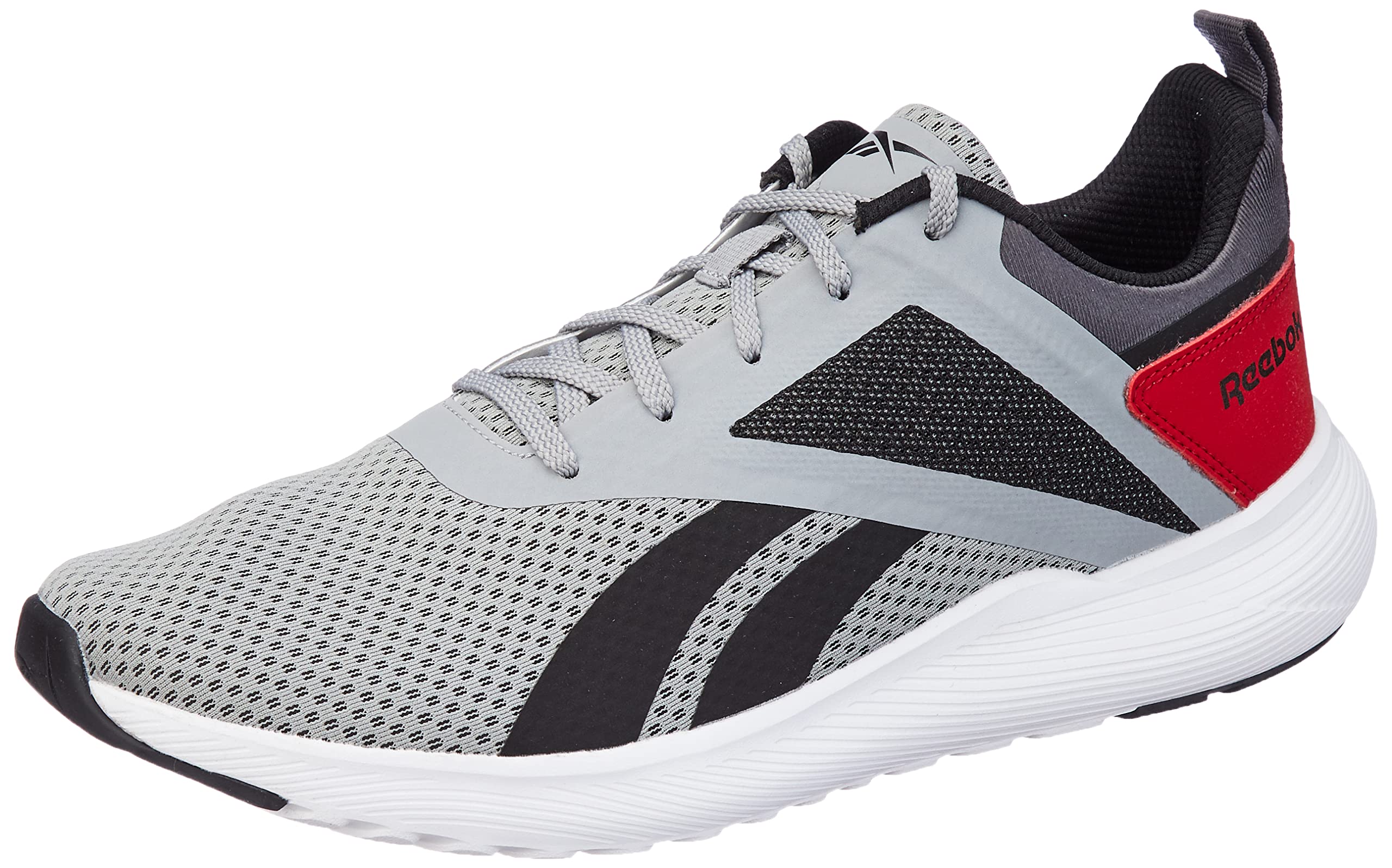 Reebok Mens Mainland M Pure Grey/Black/Ash Grey/Flash Red-R 12 Running Shoe, 11 UK(Set of 1 Pair) (B0BVBVZDX8) Amazon Price History, Amazon Price Tracker