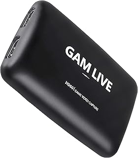UCEC Capture Card, GAM Live, 4K USB 3.0 Game Video Capture Card, 1080p60 and 4K30 for Live Streaming, Video Recording, Compatible with PS5, PS4, Xbox One, Xbox 360, Switch and More