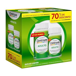 Centrum Adulto A-Z com Magnésio e Vitamina D — leve 90, pague 60