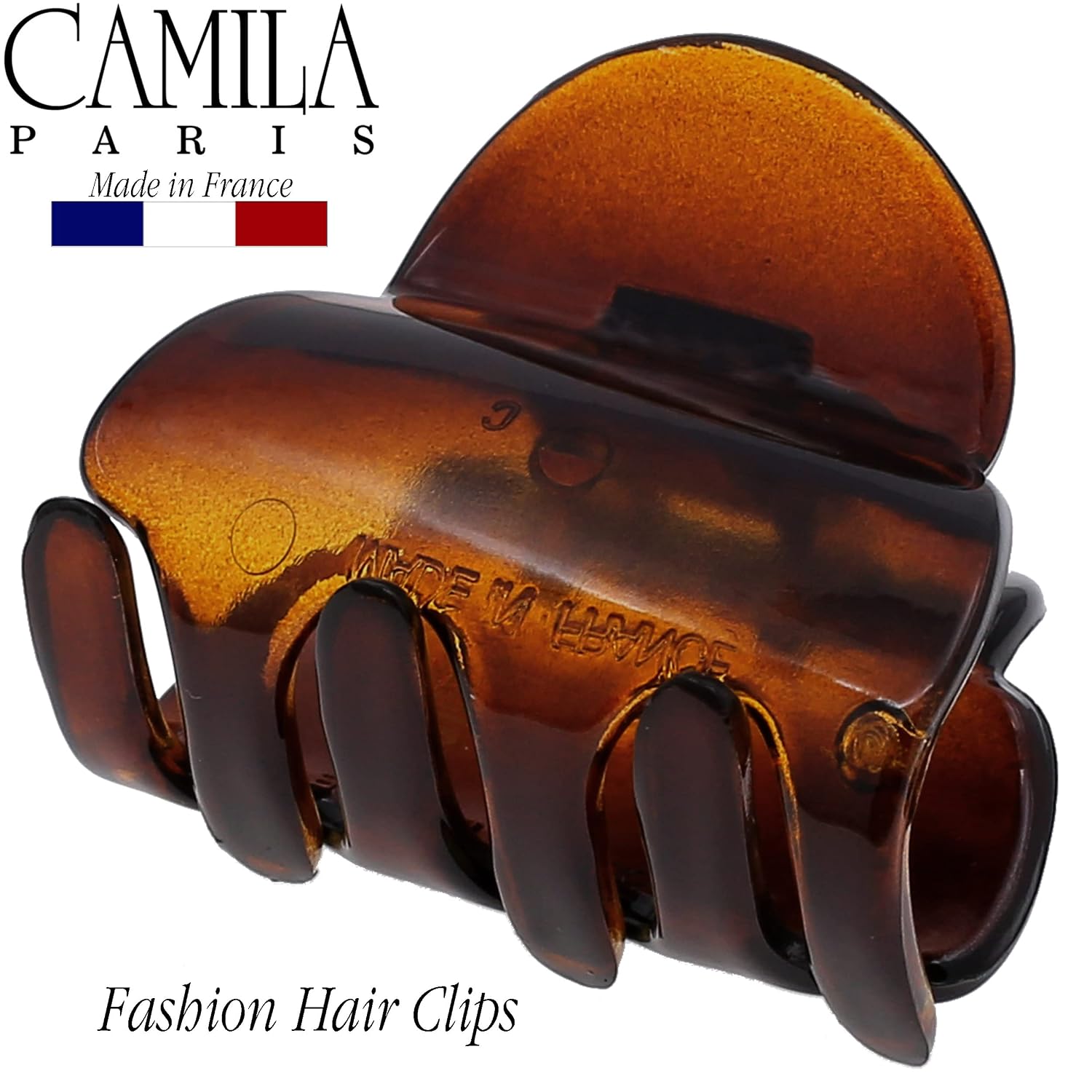 Camila Paris CP3292 French Hair Clip for Women, Small Tortoise Shell 3 Prong Girls Hair Claw Clips Fashion Durable Hair Accessories for Women, Ladies Strong Hold No Slip Grip Clamp, Made in France image 2