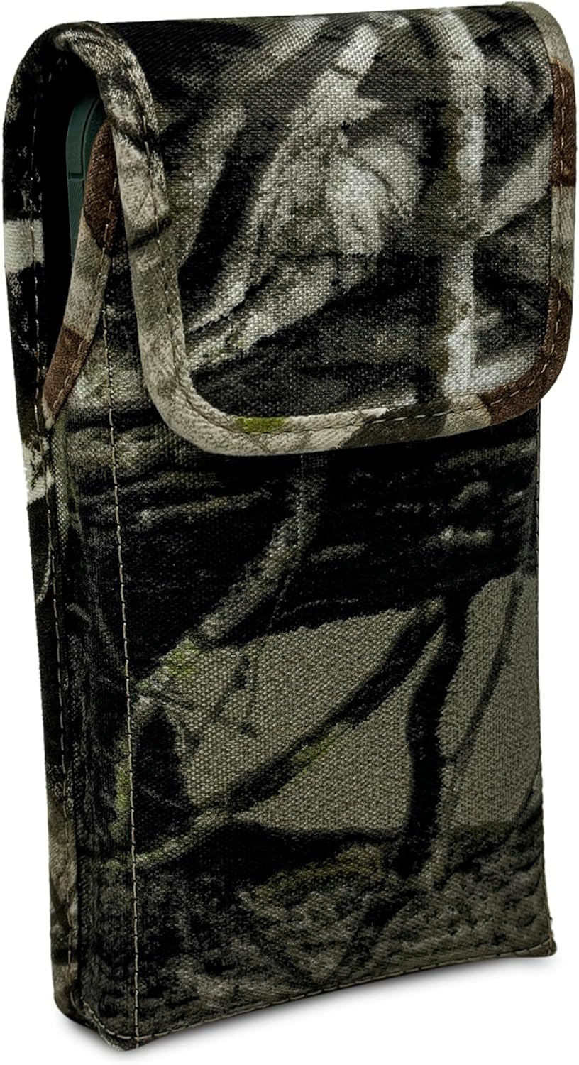 Turtleback Outdoor Camo Holster for iPhone Pro Max, S25 Ultra fits with Defender or Large Case Vertical Holster with Heavy Duty Rotating J Belt Clip