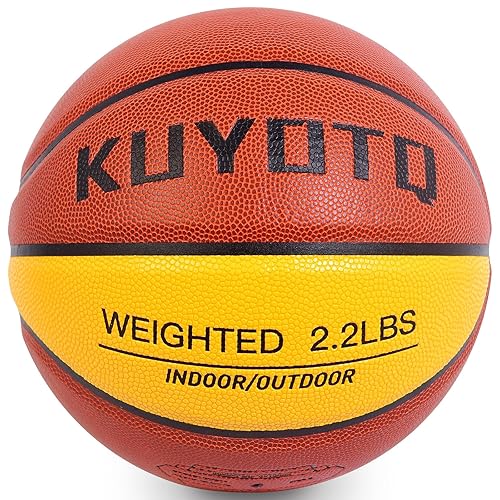 KUYOTQ 3LBS/3.3LBS/2.2LBS Weighted Heavy Training Basketball 29.5/28.5" in and Outdoor