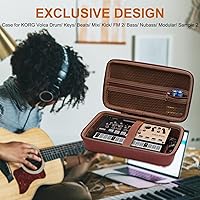 Vista 9 de LTGEM - Funda compatible con KORG Volca FM2 / Drum/Keys/Beats/Mix/Kick/Bass/Nubass/Modular/Sample 2 Digital Synthetizer, bolsa de almacenamiento