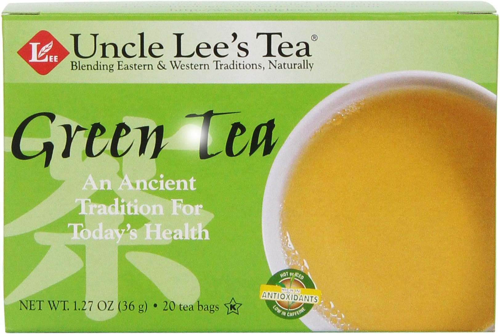 Uncle Lee's Tea, Oriental Green Tea, 20-Count (Pack of 6)