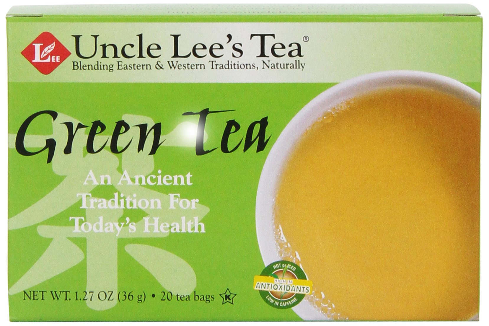 Uncle Lee's Tea, Oriental Green Tea, 20-Count (Pack of 6)