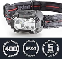 Vista 4 de Bushnell PRO - Linterna frontal recargable multicolor de 400 L